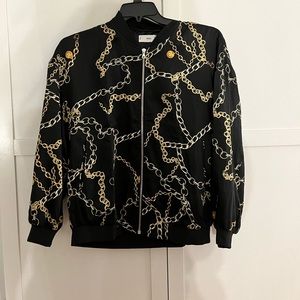Mango Chain Print Bomber